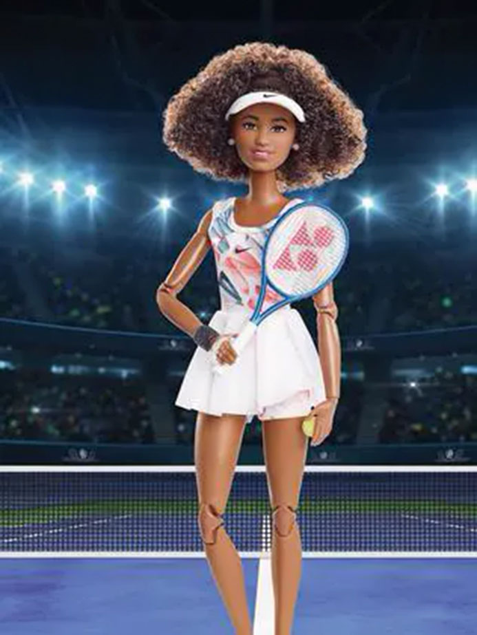 Naomi Osaka shared photos of her new Barbie on social media. Source: Twitter
