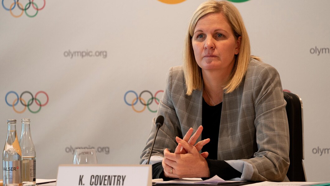 ©IOC/GREG MARTIN - LAUSANNE | SWITZERLAND FIRST COVENTRY, HOSTS A PRESS CONFERENCE IN OLYMPIC HOUSE FOCUSING ON THE ATHLETES COMMISSION AND RULE 50 IOC/GREG MARTIN