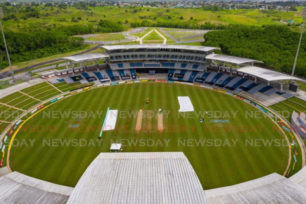 An aerial view of the Brian Lara Cricket Academy. - Photo by Jeff Mayers (Image obtained at newsday.co.tt)