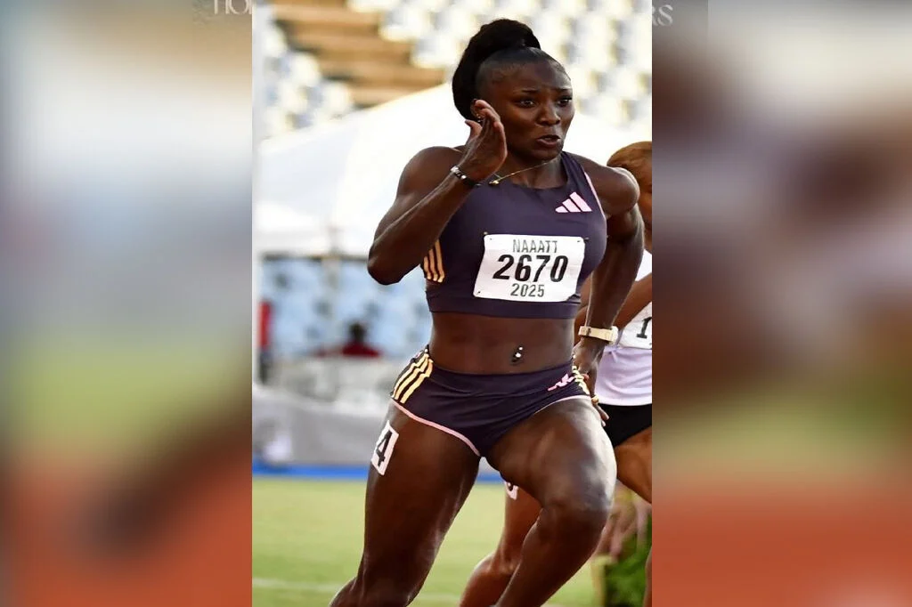 PROMISING YEAR: Sprinter Shaniqua Bascombe, Pan Am Junior Games 100m gold medallist. (Image obtained at trinidadexpress.com)